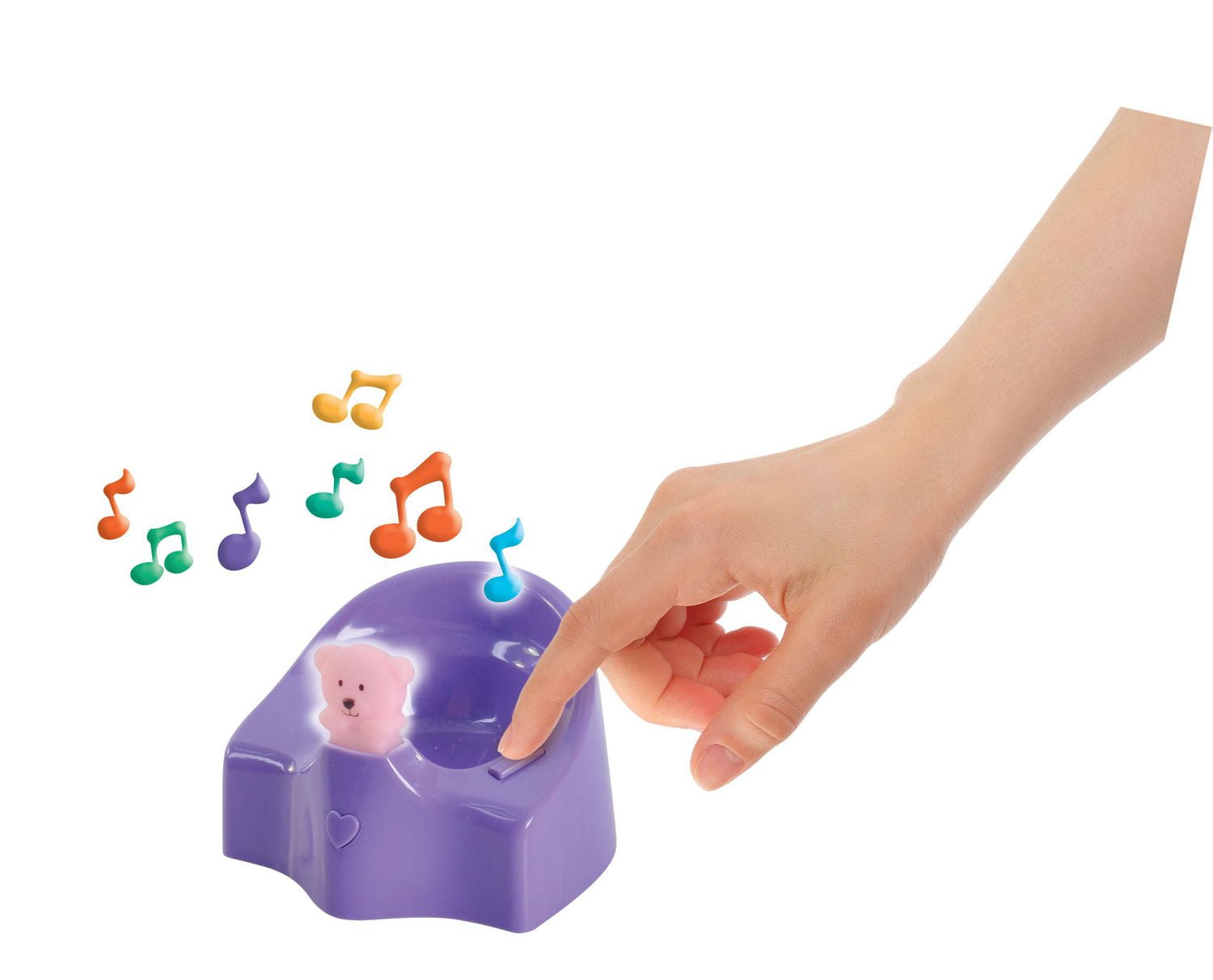 Baby doll with musical potty