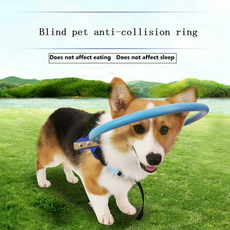 Blind Dog Harness Vest Blind Dogs Protective Vest Ring for Dogs with Sick Eyes Pet Prevent