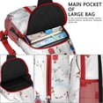 thumbnail image 4 of Sling Backpack,White Christmas Gnome Pattern Crossbody Bag with Water Bottle Holder,Waterproof Sling Bag for Men/Women with Chest Phone Holder for Hiking,Travel, 4 of 6