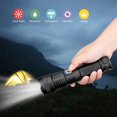 thumbnail image 4 of Linterna LED extremadamente potente Batería táctica militar USB recargable WD.WDQZL Lámparas e Iluminación, 4 of 10