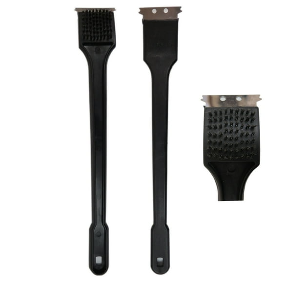 18" Grill Panini Steel Blade Brush Scraper