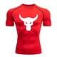 thumbnail image 4 of Camiseta deportiva de manga corta de secado rápido, ropa base para correr, ropa de entrenamiento para gimnasio, mallas elásticas transpirables que absorben el sudor para hombres, 4 of 6
