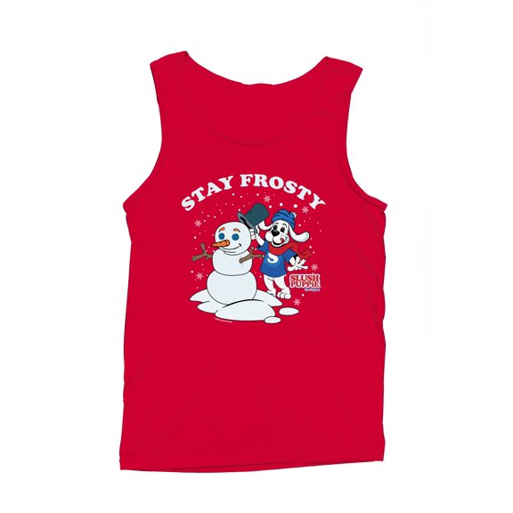 Officially Licensed Slush Puppie Frosty Snowman Men's Tank Top