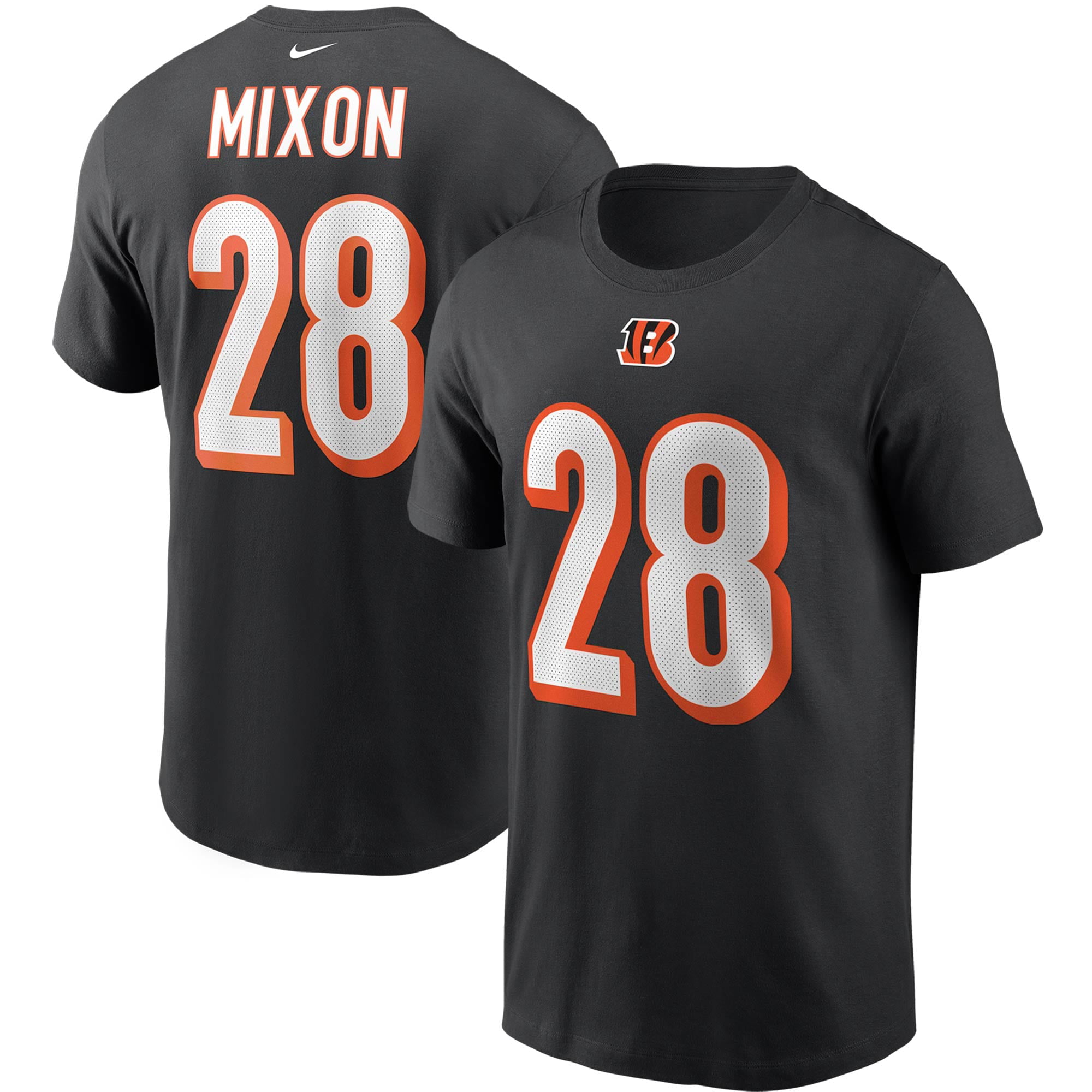 Joe Mixon Cincinnati Bengals Nike Name & Number T-Shirt - Black - Walmart.com