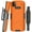 Orange, variant on Case + Hand Strap + Belt Clip Combo for Zebra TC53 TC58 Mobile Computer Scanner, Nakedcellphone Slim Hard Shell Cover with Kickstand and [Rotating/Ratchet] Belt Hip Holster Combo - Cobalt Blue