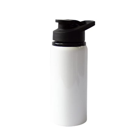 

MR.R 20z Sublimation Blanks White Sport Aluminum Bottle Portable Drinking Lid Water Bottle 600ml for Mug Heat Press Transfer Printing