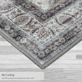 thumbnail image 5 of Washable Skid-Resistant Accent Rug Geometric Navy/Cream 24" x 48", 5 of 9