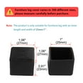thumbnail image 2 of Desk Chair Leg Caps End Tip Home Furniture Protector 18pcs 1"x1" (25x25mm), 2 of 7
