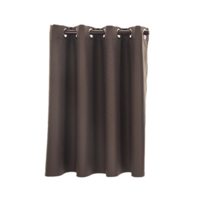 Inteprter Color Sólido Cenefa Corta Cortinas Cocina Ventana Tratamiento Café S Decoración del hogar Café L
