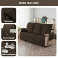 thumbnail image 4 of Lavish Cover 100% Waterproof Recliner Sofa Cover, 3 Pieces Non-Slip Recliner Couch Slipcovers, Washable Furniture Protector with Pockets & Elastic Straps for Kids Pets, 3 Seaters, Wine Red, 4 of 12