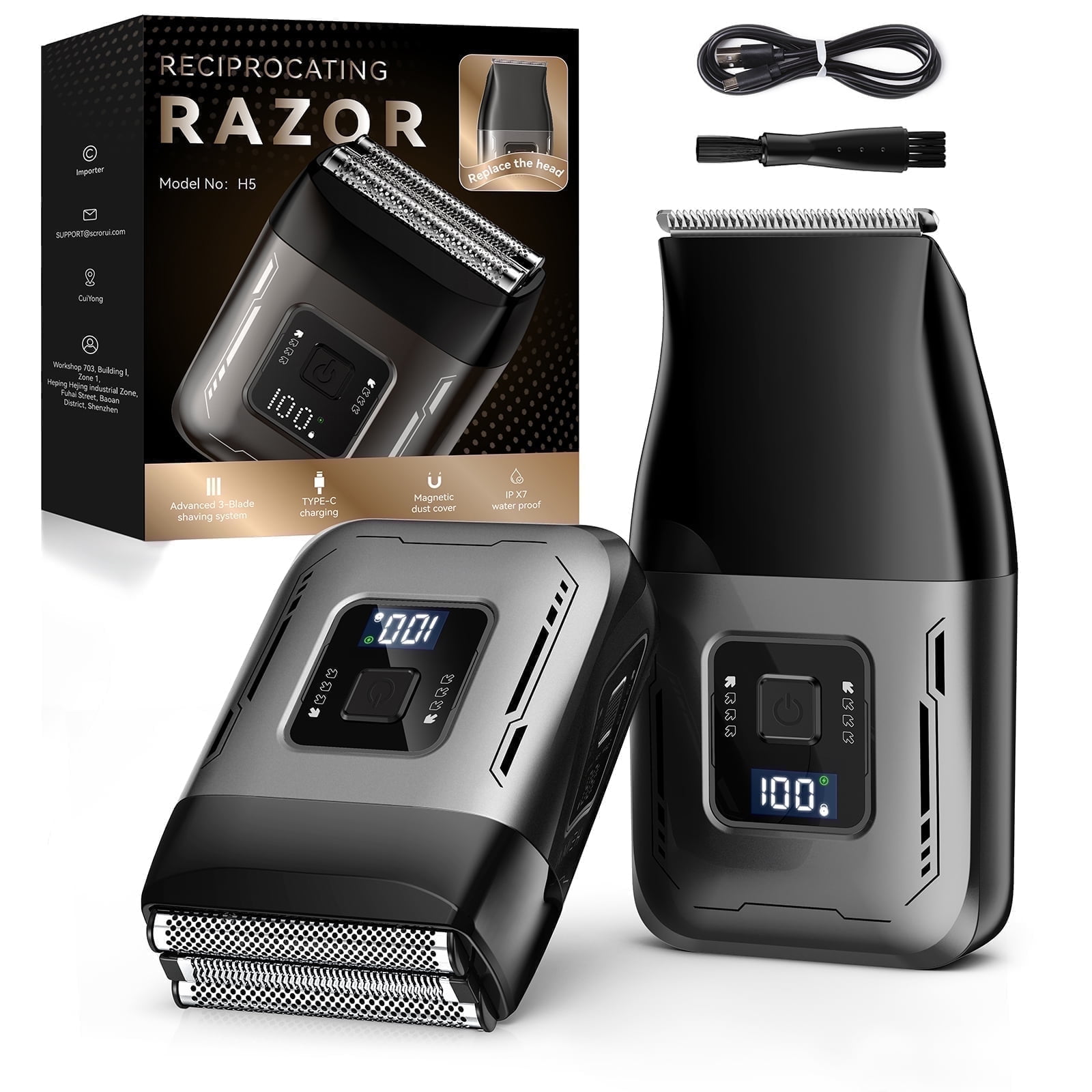 14 Panasonic ES-RL13-K panasonic men\u0027s shaver 3 blades bath shaver Possible black ES-RL13