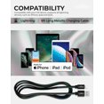 thumbnail image 5 of Powertek Powertek 6ft Metallic Shine Fast Charging Lightning Cable, 5 of 6