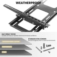 thumbnail image 6 of ZeboZap Vinyl Siding TV Mount, Stucco, Brick, Outdoor, 80" TV, Tilt, 6 of 9