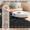 thumbnail image 6 of Design&I 8'x10' Washable Area Rug Witchy Celestial Moon Design With Gothic Mystical Star Border Snake Flowing for King Size Bedroom, Under Bed, Sleek Flatweave Pet Friendly, 6 of 7