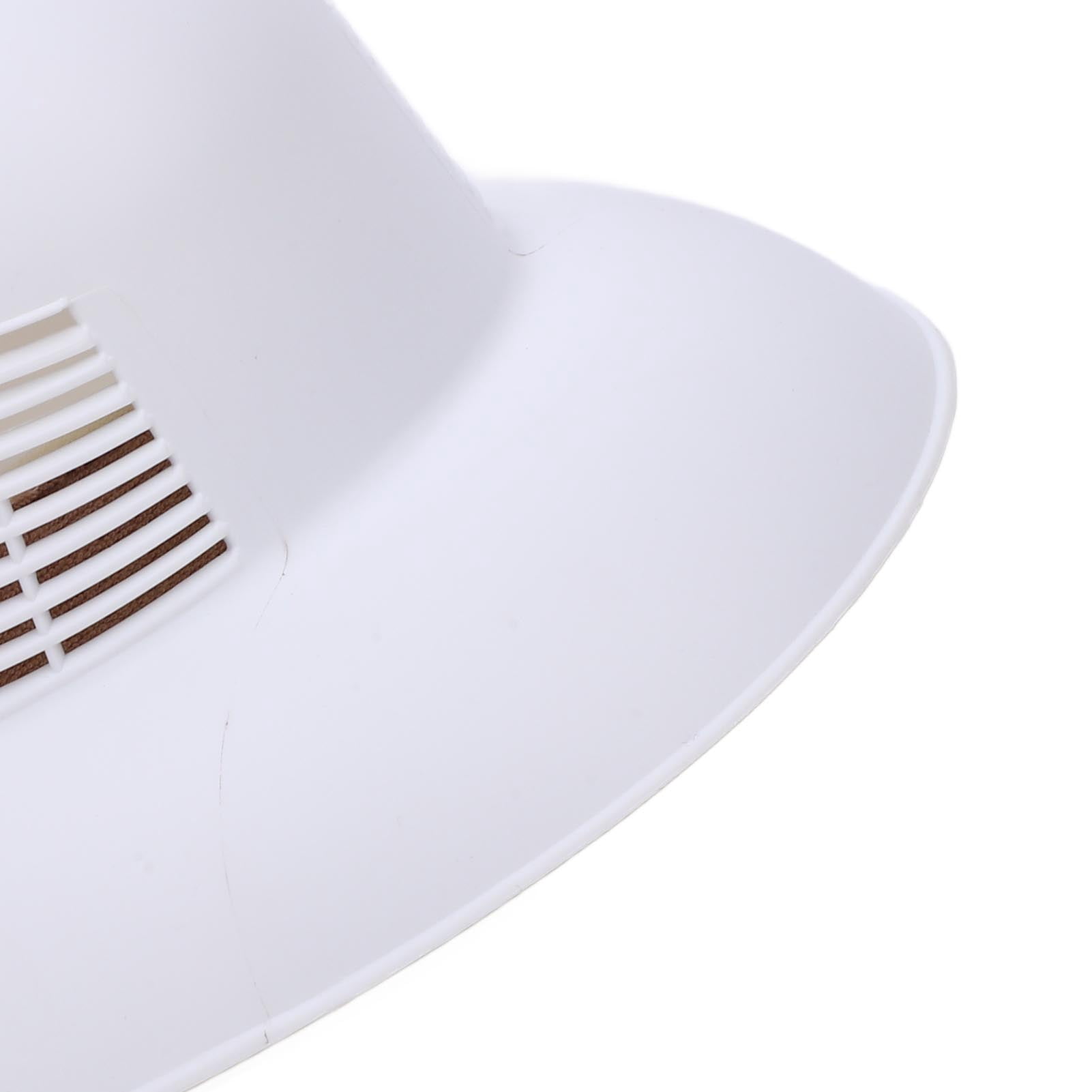 Nieyigj Protective Beekeeping Hard Hat Plastic Vented Beekeeper Tool Cap for Men Women White Color 1 Count Standard Size 13.58 inches / 34.5 cm Breathable Cooling Gear Equipment