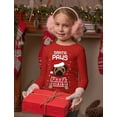thumbnail image 4 of Tstars Unisex Boys Ugly Christmas Santa Paws Pug Dog Long Sleeve T-Shirt – Funny Holiday Gift for Kids, 4 of 7