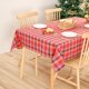 thumbnail image 3 of Tablecloth Cotton Linen Rectangular Tablecloths Table Cover for Kitchen Dining Farmhouse Tabletop Decoration 140*180cm, Red Checkered), 3 of 5