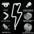 thumbnail image 4 of TECHSHARE Lightning Bolt Neon Signs, LED Lightning Neon Sign for Bedroom(Pink), 4 of 7