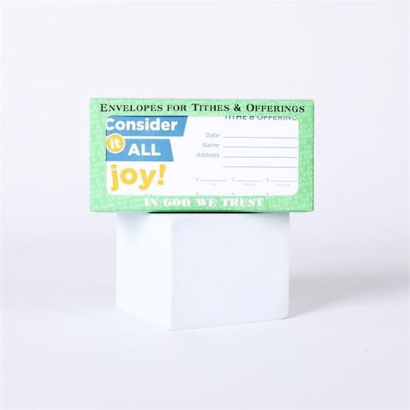 Swanson Christian Supply 349441 Consider It All Joy Offering Envelopes - Pack of 100