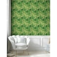 thumbnail image 5 of Ambesonne Green Leaf Peel & Stick Wallpaper for Home, Fresh Jungle Aloha, 13"x36", Apple Green Fern Green, 5 of 6