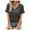 Gray, variant on Inverlee T Shirts Women V Neck Trendy Short Sleeve Tops Cute Solid Color Shirts Soft Elegant Tunic Blouse Tee