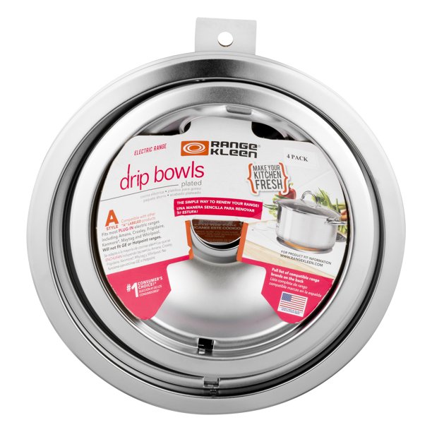 Range Kleen Electric Range Drip Bowls 4 PK, 4.0 PACK