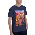thumbnail image 2 of Bingfone Oil Paintings Of Elephants Men'S Loose Fit Short-Sleeve Pocket T-Shirt, 2 of 7