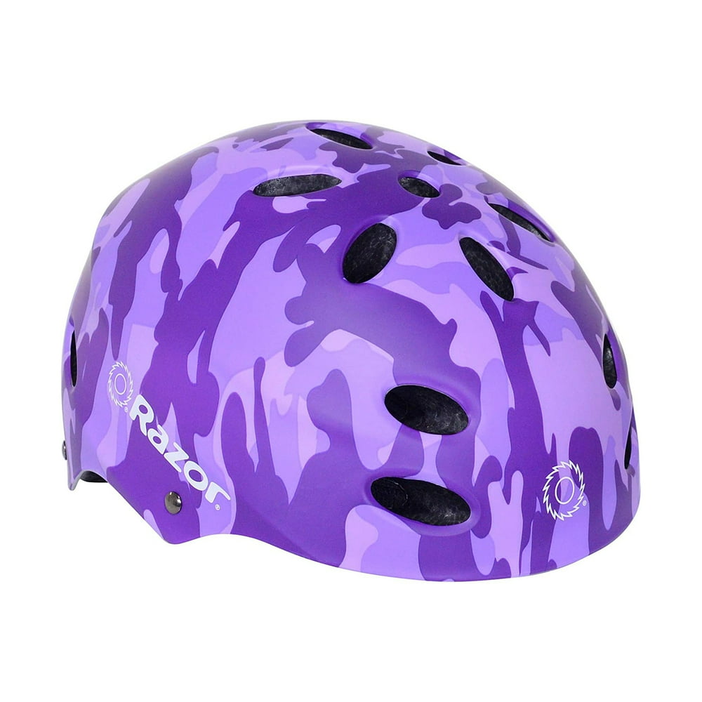 Razor 97868 V17 Youth Safety Multi Sport Bicycle Helmet For Kids 814, Purple