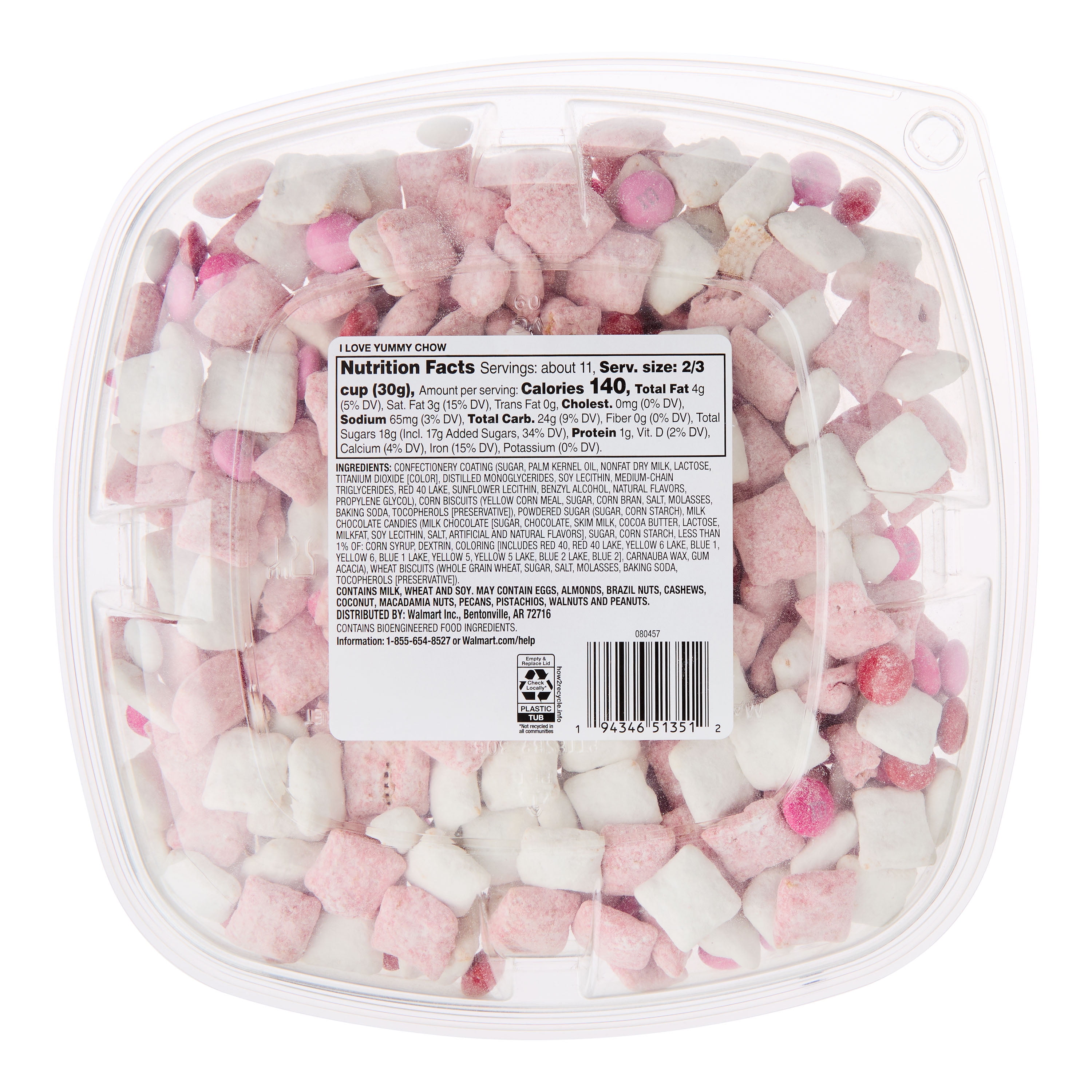 Freshness Guaranteed Yummy Chow Sweet Snack Mix, 12 oz, Reclosable Container