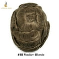 thumbnail image 2 of Lyrical Hair Toupee for Men Fine Mono Mens Toupee Human Hair Replacement Systems Monofilament with NPU Hairpiece for Man Black Brown Blonde Gray Hair Wig Unit, 2 of 6