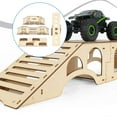 thumbnail image 6 of 4 Piece RC Wooden Bridge Obstacle Ramp DIY Steep Slope Wood Material for 1 43 Scale RC Car Desktop Play, 6 of 9