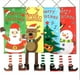 thumbnail image 1 of Pancartas de Navidad JanHm Paquete de 4 Bandera de Papá Noel, 1 of 5
