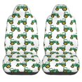 thumbnail image 1 of LAKIMCT Green Yellow Tractor Car Seat Covers Vehicle Front Seat Covers Universal Fit Seat Protector, 1 of 1