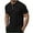Black(Style 111), variant on NuoCaiYun Men's Shirt Lightweight Short Sleeve T-Shirt Casual Stylish Button Polyester Tops