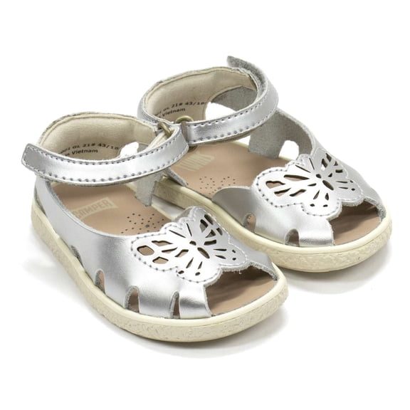 Camper Toddlers Twins Sandals, Silver,7.5 M US