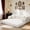 Beige, variant on Leumius 79" Convertible Futon Sofa Bed, Boneless Couch for Living Room, Corduroy Folding Mattress Couch with Fixed-Shape Frame, Floor Sofa Lounge Couch with 2 Pillows, No Assembly,Beige