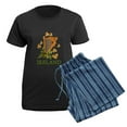 thumbnail image 5 of CafePress - Ireland Irish Golden Harp Women's Dark Pajamas - Women's Short Sleeve Print T-Shirt and Pants Dark Cotton Pajama Set, 5 of 7
