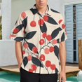 DNAGSB Stylish Red Bayberry 893 Mens Casual Shirts, Casual Mens Summer