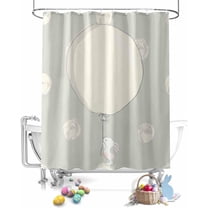 Easter Shower Curtain Shower Curtains for Bathroom Decor Bath Curtains Sets for Spring Easter Bathroom Decor Fabric Waterproof Extra Long 72" X 84"