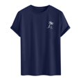 thumbnail image 1 of LUOGENLI T-shirts pour Homme pour Hommes T-shirts Graphiques Vintage T-shirts à Imprimé Floral et Lettrage Col Rond Manches Courtes T-shirts Décontractés d'Été Mode Urbaine T-shirts pour Hommes T-shirts Graphiques Pâques Bleu Marine TG, 1 of 7