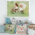 thumbnail image 3 of Designart 'Wedding Couple of Hedgehogs Riding A Bike' Traditional Framed Art Print, 3 of 4