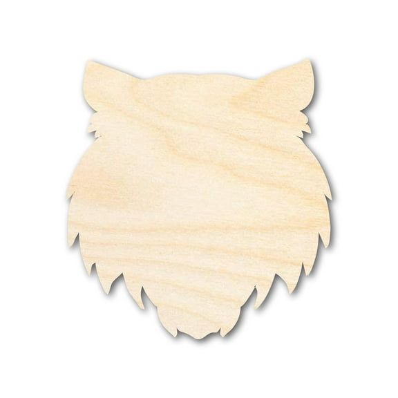 Unfinished Wood Tiger Mascot Shape 6" / 1/2"