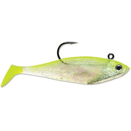 UPC: 0039984915352 | Storm WildEye Swim Shad 2 Fishing Lure 1/8oz Shiner Chartreuse Silver 3pcs
