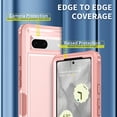 thumbnail image 4 of Allytech Rugged Hybrid Case for Google Pixel 8, Heavy Duty [Support Wireless Charging] [Soft TPU + Hard PC] Anti-Scratch Non-Slip Shockproof Luxury Protective Case - Rosegold, 4 of 8