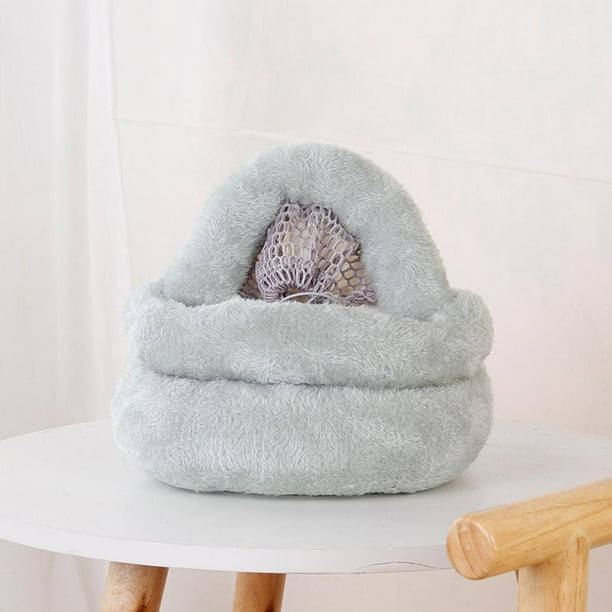 Simple Cama Pudín en apariencia de Cueva Perrera Transpirable Conejillo de Hurones Almohadilla Cojín Hámster Casa Suave Cálid , azul Salvador felpa gatos perros cama