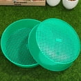thumbnail image 2 of Miangastore 2PCS Mesh Plastic Garden Sieve Gardening Tool Riddle for Compost Soil Stone (Green, with Color Deviation), 2 of 8