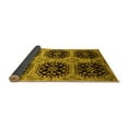 thumbnail image 2 of Ahgly Company Indoor Square Oriental Yellow Industrial Area Rugs, 6' Square, 2 of 4