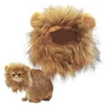 thumbnail image 4 of Billuyoard Melena de león de gato de poliéster transforma a la mascota en un sombrero de conejo y gato de la selva con orejas fáciles de usar Ropa para mascotas Peluca Melena De León S, 4 of 6