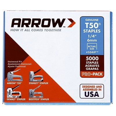 T-50 Staples, 1/4-In., 5000-Pk. -504IP