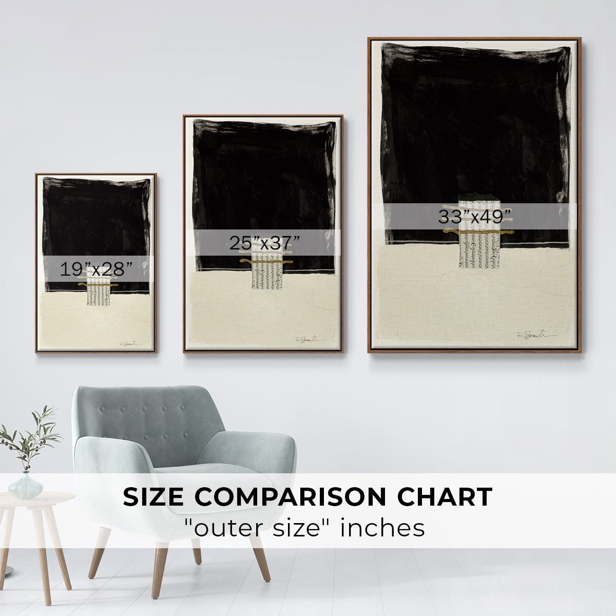 Standing Strong IV Framed Premium Gallery Wrapped Canvas - Ready to Hang - 27 x 41 - Walnut Floating Frame